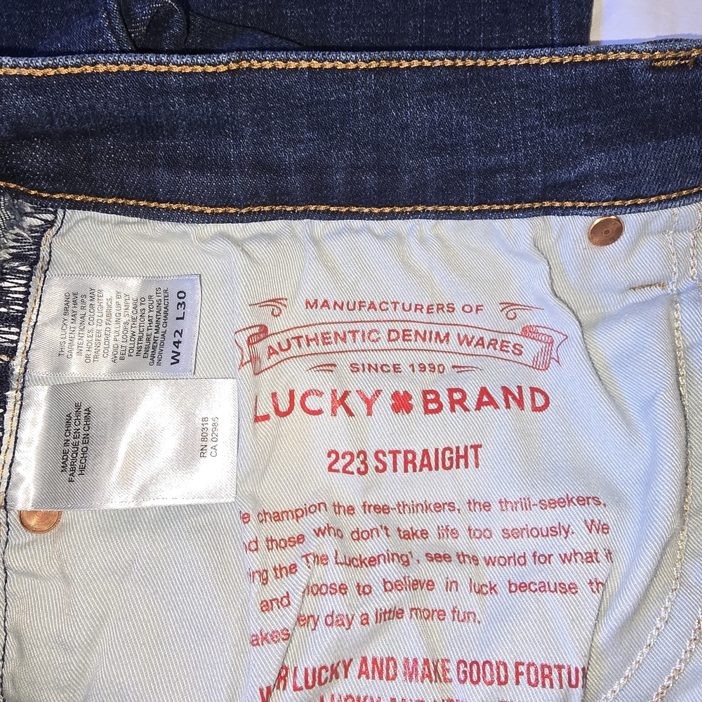 Lucky Brand Men's Blue Straight Jeans